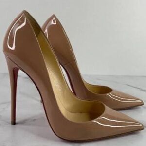 Christian Louboutin Glossy Brown Heels